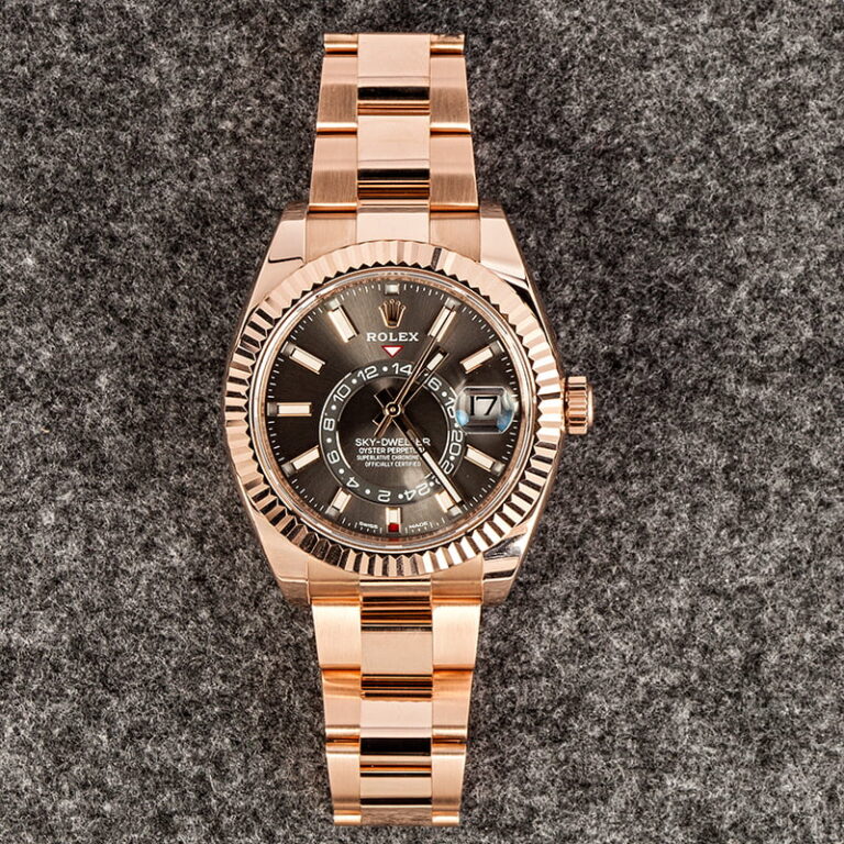 Rolex Sky-Dweller Everose & Black Dial – Replica Rolex Watches Swiss ...